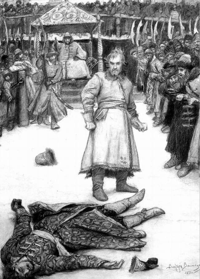 Васнецов, «Кулачный бой», 1891 год