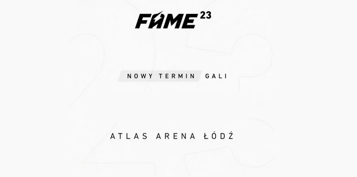 FAME MMA 23 nie odbędzie się w terminie. Jest oficjalny komunikat