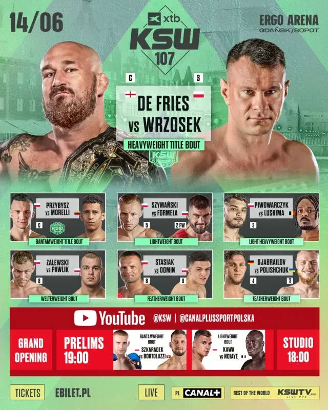 KSW 107 wyniki na żywo i skróty walk