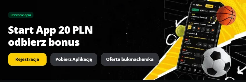 Cashback 20 zł LV bet kod bonusowy lvbet