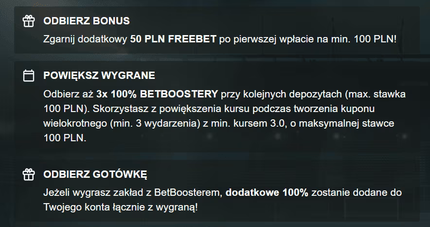 kod promocyjny comeon 50 zl zdarma