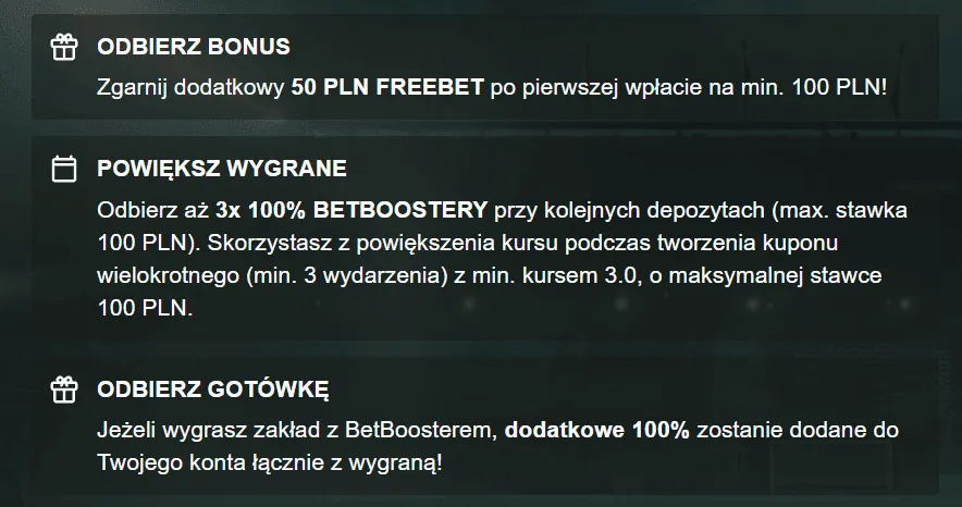 kod promocyjny comeon 50 zl zdarma