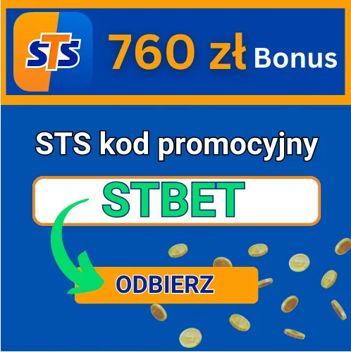 STS kod promocyjny: STBET – Odbierz do 760 zł bonusu