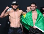 Взвешивание Ислама Махачева и Тиаго Мойзеса перед UFC on ESPN 26: цифры, видео, битва взглядов Взвешивание Ислама Махачева и Тиаго Мойзеса перед UFC on ESPN 26: цифры, видео, битва взглядов