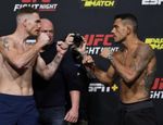 Дос Аньос — Фелдер: взвешивание и битвы взглядов перед UFC Fight Night 182 — видео