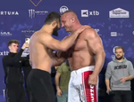 Пудзяновский тяжелее Халидова на 24 кг: фото и видео взвешивания KSW 77 Пудзяновский тяжелее Халидова на 24 кг: фото и видео взвешивания KSW 77