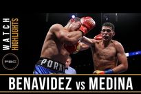 Видео боя: Давид Бенавидес — Рохелио Медина (HL)