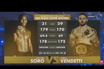 Видео боя: Мишель Соро — Грег Вендетти, HD 1080