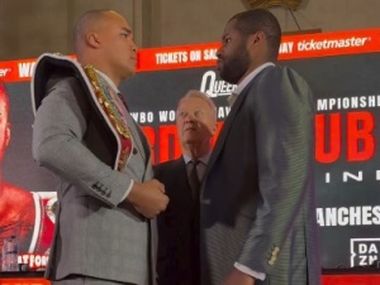 Уордли и Дюбуа провели первую битву взглядов: видео - фото