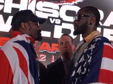 Уайлдер-Чисора. Первая битва взглядов после официального анонса - фото