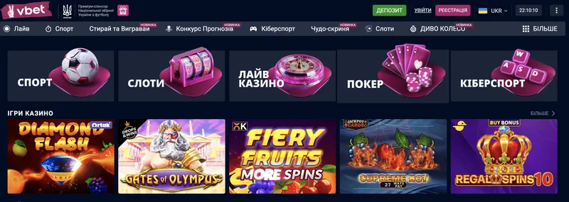 Vbet Casino Online