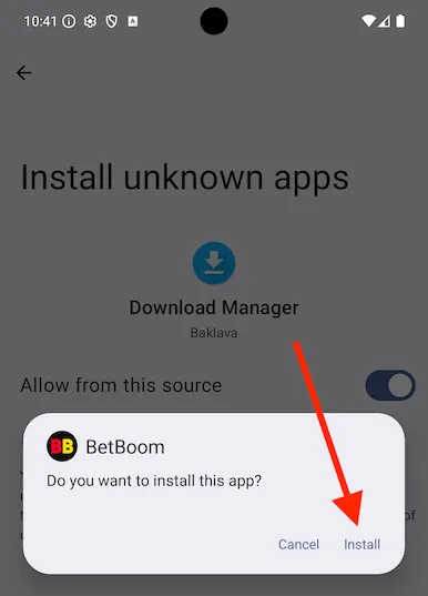 Установка-приложения-Бетбум