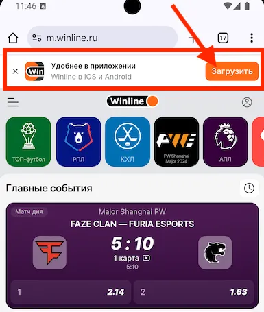 Сайт-Винлайн