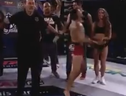 фото - Распустил кулаки: Боец ММА с разворота ударил ринг-гёрл по лицу — видео