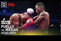 Субриэль Матиас – Альберто Пуэльо. Видео лучших моментов боя