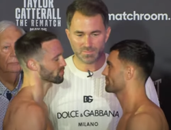 фото - Тейлор и Кэттеролл прошли взвешивание перед реваншем: результаты, видео
