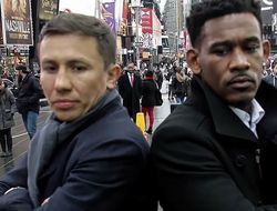 фото - Головкин и Джейкобс вышли в люди: фрагмент видео с улиц Нью-Йорка