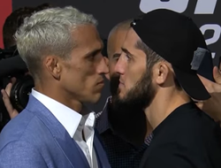 фото - UFC 280: битвы взглядов Оливейра-Махачев, Ян-О'Мэлли — видео