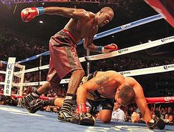 фото - Экс-претендент из США Молина порвал канаты, вылетел с ринга: жуткое видео