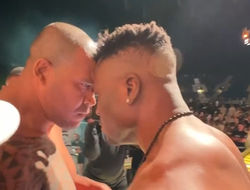 фото - Нганну и Ферейра забодали друг друга на жёсткой битве взглядов: видео