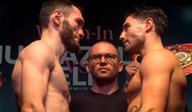 Муртазалиев и Келли прошли взвешивание перед боем: результаты и видео