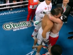 фото - Головкин поцеловал Альвареса после боя: видео объятий