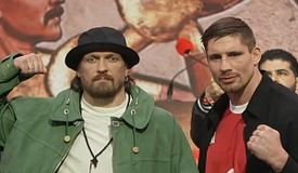 Первая битва взглядов Усика и Верхувена: видео