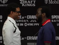 фото - Спенс vs Кроуфорд: видео первой битвы взглядов перед мегафайтом