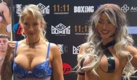 Такой бокс нам нужен! Сексапильная Бриджес и экс-модель Коттон на весах: фото и видео