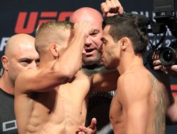 фото - Видео и фото взвешивания: Ти-Джей Диллэшоу – Ренан Барао II, Миша Тейт