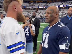 фото - Майк Тайсон и Джейк Пол встретились лицом к лицу на месте будущего боя: видео