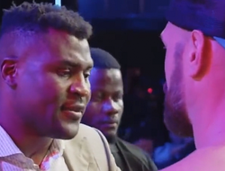 фото - Фьюри и Нганну впервые встретились лицом к лицу: видео