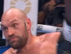 фото - Видео нокдауна Фьюри в бою с Нганну