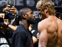 фото - Логан Пол тяжелее Флойда Мейвезера на 16 кг: видео, фото, результаты взвешивания