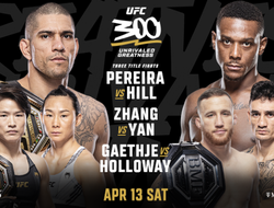 фото - Прямая трансляция UFC 300: Перейра – Хилл. Смотреть онлайн