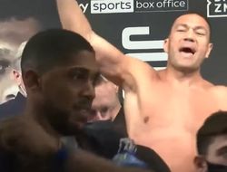 фото - Пулев психологически прессовал Джошуа на взвешивании: едва не сцепились — видео