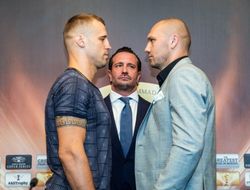 фото - Майрис Бриедис и Кшиштоф Гловацки встретились перед боем: фото, цитаты