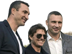 фото - Братья Кличко с Томом Крузом, Флойд передаёт тяжёлое бремя Жервонте, нокауты Рокки Марчиано — соцсети 