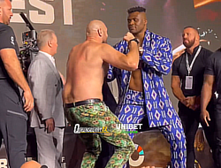 фото - Взвешивание Тайсона Фьюри и Фрэнсиса Нганну: видео