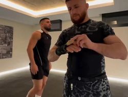 фото - Двалишвили показал, как жульничает во время спаррингов с Топурией — забавное видео