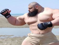 фото - Иранский Халк дебютировал в боксе досрочным поражением Казахскому Титану: видео