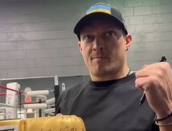 фото - Усик назвал Фьюри алкашом и убежал, почёсывая штаны — видео