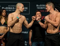 фото - Видео взвешивания перед UFC Fight Night 89: Рори Макдональд — Стивен Томпсон