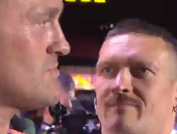 фото - Фьюри сорвал битву взглядов с Усиком: видео