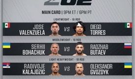 Прямая трансляция: Богачук – Бутаев, Гвоздик – Калайджич. Смотреть онлайн