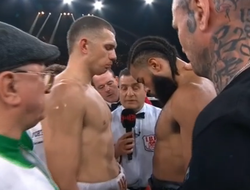 фото - Уоллес и Пампеллон подрались на разогреве у Цзю. Это был элиминатор IBF