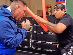 фото - Энди Руис возобновил тренировки с тренером Канело. Пузан выглядит круто: видео