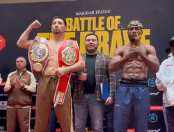 фото - Алимханулы и Нгамиссенге взвесились перед боем: результаты взвешивания из Астаны