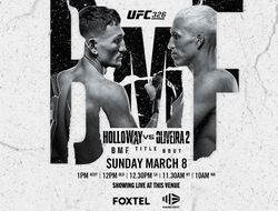 фото - Прямая трансляция UFC 326: Макс Холлоуэй – Чарльз Оливейра 2. Смотреть онлайн