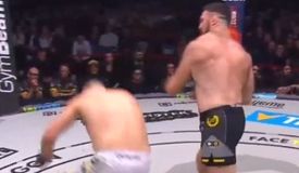 Двойной чемпион Oktagon аннигилировал уволенного из UFC тяжеловеса: видео 